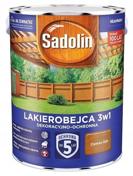 AKZO NOWY SADOLIN LAKIEROBEJCA 3W1 CIEMNY DĄB 2,5 L
