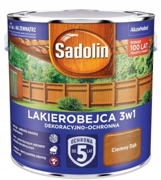 AKZO NOWY SADOLIN LAKIEROBEJCA 3W1 CIEMNY DĄB 2,5 L