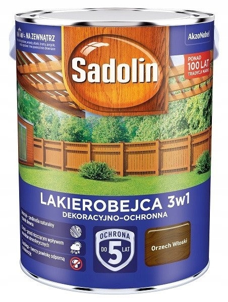 AKZO NOWY SADOLIN LAKIEROBEJCA 3W1 ORZECH WŁOSKI 2,5L