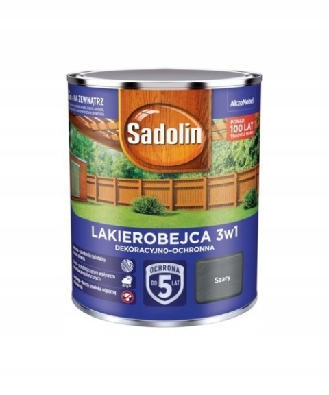 AKZO NOWY SADOLIN LAKIEROBEJCA 3W1 SZARY 0,7L