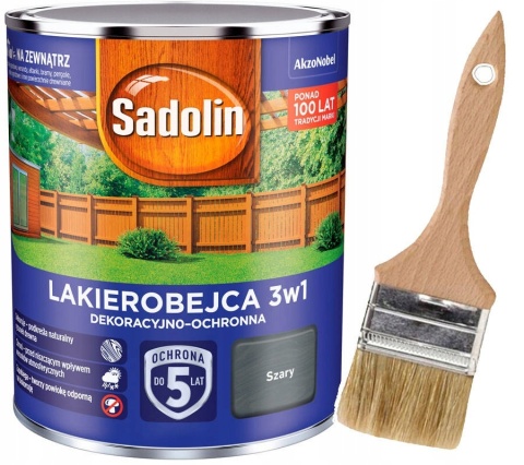 AKZO NOWY SADOLIN LAKIEROBEJCA 3W1 SZARY 0,7L