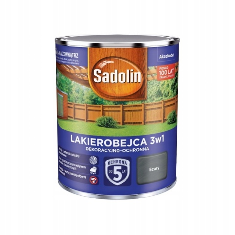 AKZO NOWY SADOLIN LAKIEROBEJCA 3W1 SZARY 2,5L