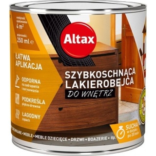 ALTAX szybkoschnąca lakierobejca do wnętrz 250 ML. DĄB