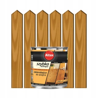 ALTAX szybkoschnąca lakierobejca do wnętrz 250 ML. DĄB