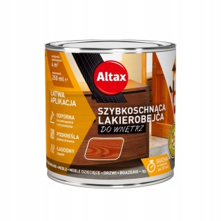 ALTAX szybkoschnąca lakierobejca do wnętrz 250 ML. TIK