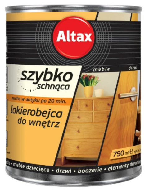 ALTAX szybkoschnąca lakierobejca do wnętrz 750 ML. MAHOŃ