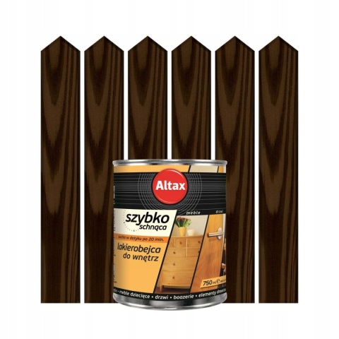 ALTAX szybkoschnąca lakierobejca do wnętrz 750 ML. PALISANDER