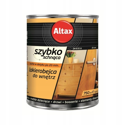 ALTAX szybkoschnąca lakierobejca do wnętrz 750 ML. PALISANDER