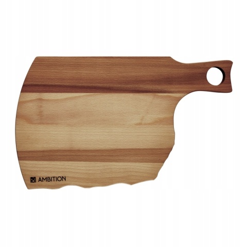 AM-NATURAL DESKA FALA Z RACZKA 36X23CM