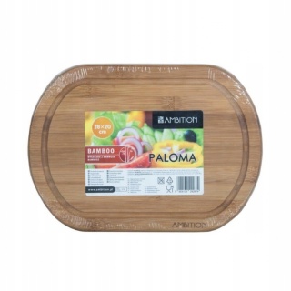 AM-PALOMA DESKA BAMBUS.DO KROJ.OWAL 28X20X1,6CM