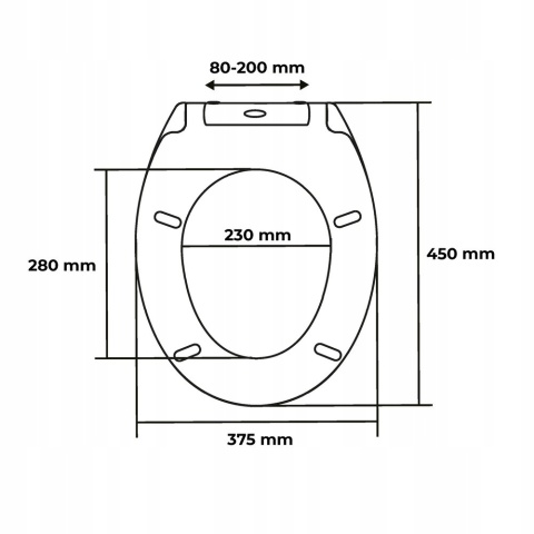 Deska Sedesowa Duroplast Biała