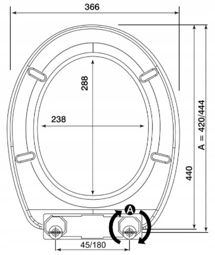 Deska Wc Lilia Biały