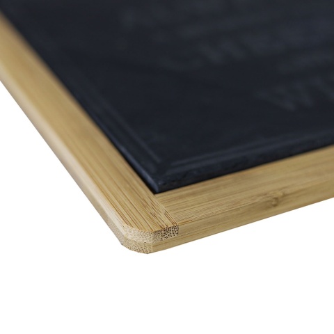 Deska do serwowania serów łupek i bambus 30x24cm