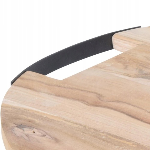 Deska drewniana TEKOWA okrągła do krojenia i serwowania