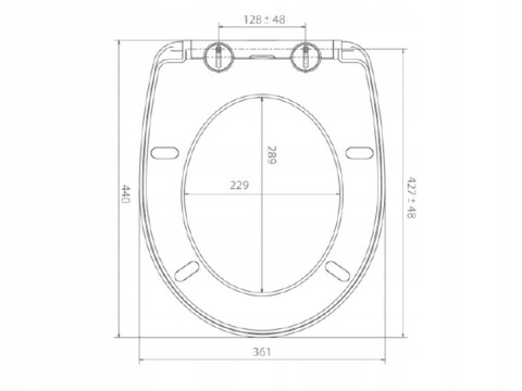 Deska wolnoopadająca Vista Biały