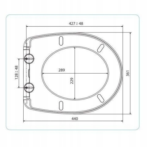 Deska wolnoopadająca Vista Biały
