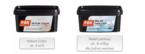 FOX RELIEF PERŁOWY SILVER KOLOR 0002, 1KG