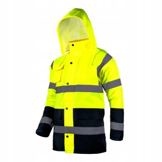 KURTKA OSTRZEGAWCZA ZIMOWA, ŻÓŁTA,2XL, CE, LAHTI