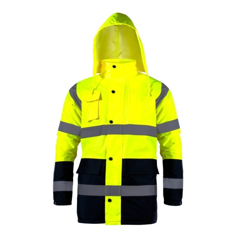 KURTKA OSTRZEGAWCZA ZIMOWA, ŻÓŁTA,2XL, CE, LAHTI
