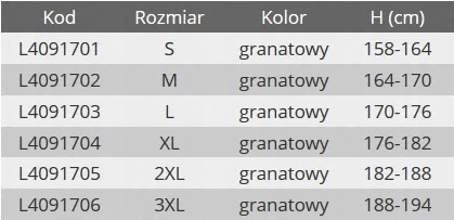 Kurtka przeciwdeszczowa PU, granatowa, rozmiar "S"