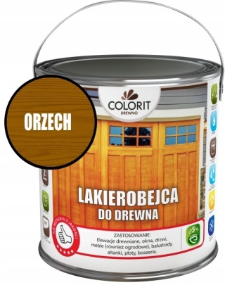 Lakierobejca do drewna -orzech 2,5 l