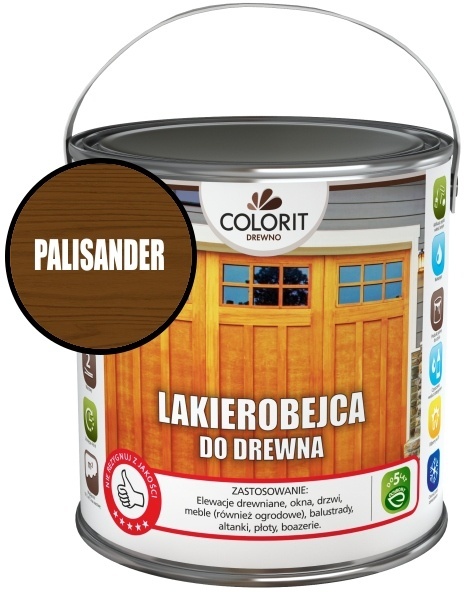 Lakierobejca do drewna -palisander 2,5 l