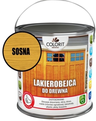 Lakierobejca do drewna -sosna 2,50 l