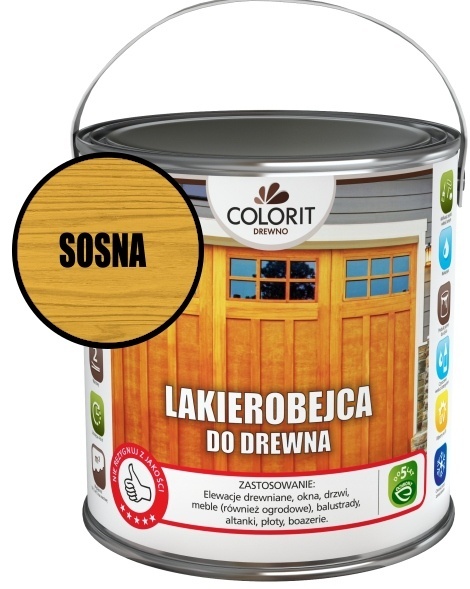 Lakierobejca do drewna -sosna 2,50 l