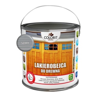 Lakierobejca do drewna -szary 2,5 l