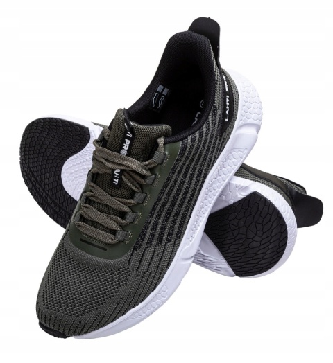 PÓŁBUTY Z DZIANINY 3D ZIELONO-CZARNE, "43", LAHTI