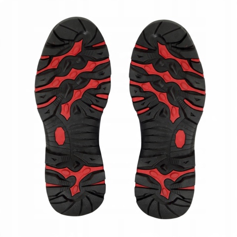 Buty robocze ochronne męskie Nubukowe z Metalowym Nosem, Rozmiar 44