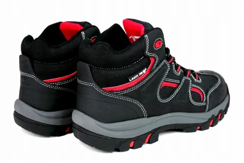 Buty robocze ochronne męskie Nubukowe z Metalowym Nosem, Rozmiar 44