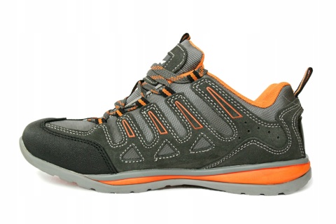 Eleganckie męskie półbuty szary 46, skóra zamszowa