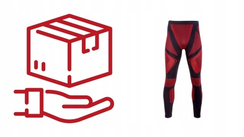 KALESONY TERMOAKTYWNE CZARNO-CZERWONE L/XL Lahti Pro