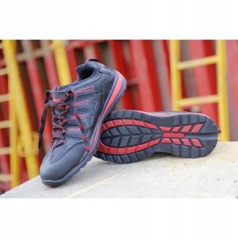 Męskie Buty Ochronne Skóra/Oxford S1P, Rozmiar 46