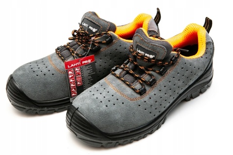 PÓŁBUTY ZAMSZOWE Z OTWORAMI SZAR.-POM.,S1P SRC,46,CE,LAHTI