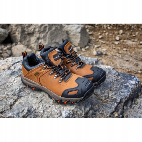 Półbuty męskie Crazy Horse brąz. - rozmiar 45