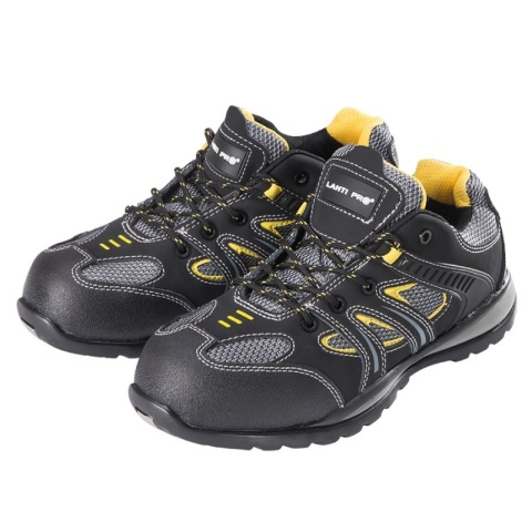 Półbuty ochronne męskie, skóra nubuk/dzianina, rozmiar 42