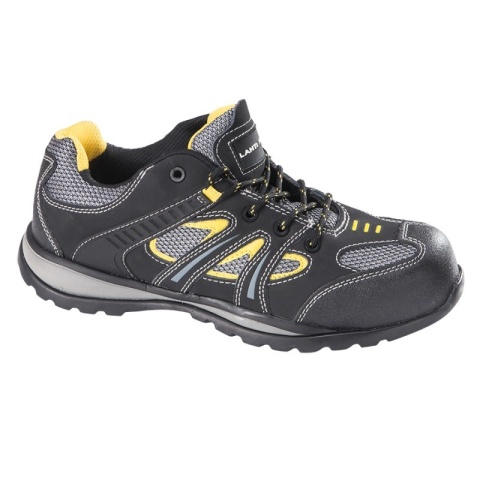 Półbuty ochronne męskie, skóra nubuk/dzianina, rozmiar 42