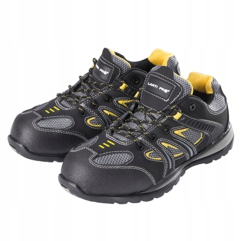 Półbuty ochronne męskie, skóra nubuk/dzianina, rozmiar 42