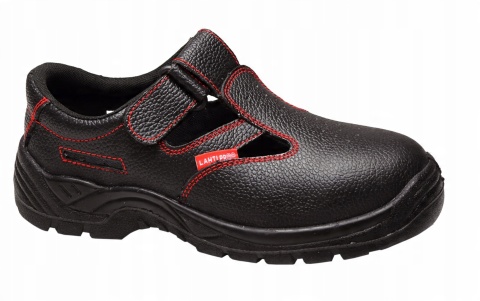 SANDAŁY BEZ PODNOSKA SKÓRZANE CZARNE, O1 SRC, 43, CE,LAHTI