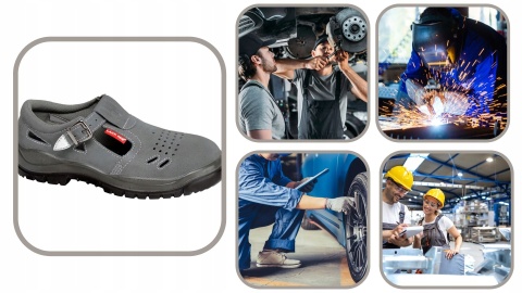 SANDAŁY ZAMSZOWE SZARE, S1 SRC, "45", CE, LAHTI