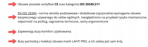 SANDAŁY ZAMSZOWE SZARE, S1 SRC, "45", CE, LAHTI