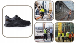 Buty robocze Z PODNOSKIEM lekkie z blachą sneakers do pracy Ochronne r. 39