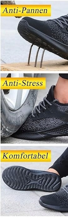 Buty robocze Z PODNOSKIEM lekkie z blachą sneakers do pracy Ochronne r. 41