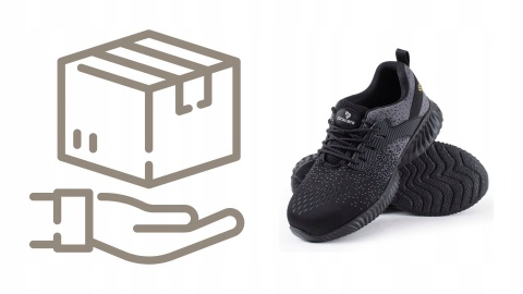 Buty robocze Z PODNOSKIEM lekkie z blachą sneakers do pracy Ochronne r. 47