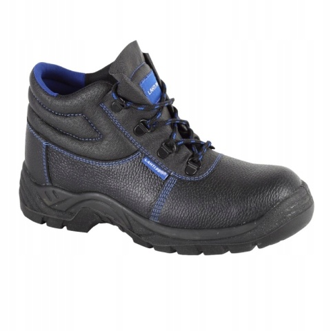 Buty robocze ochronne Skórzane Czarno-Niebieskie, Rozmiar 44, Ochrona SRC