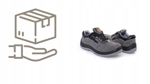 Lekkie buty robocze OCHRONNE RIO S1 Wentylowane PODNOSEK Stalowy r 45