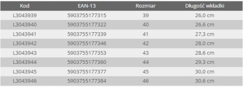 PÓŁBUTY SKÓRZANE CZARNO-BIAŁE, "44", LAHTI