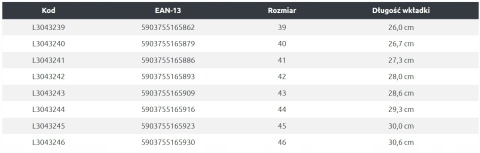 PÓŁBUTY Z DZIANINY 3D CZARNE, "41", LAHTI